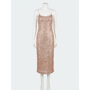 NEW Z SUPPLY paulina sequine dress in rose gold